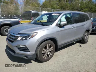 2018 Honda Pilot EX-L with VIN 5FNYF6H57JB049154, listed as a Copart auction lot 53422115 with 93,961 mi miles and Salvage title. Bid and sale history available at DreamBid. Image 1.