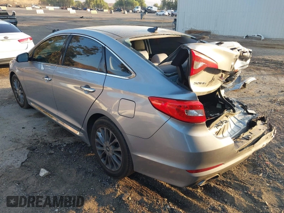 2015 Hyundai Sonata 2.4L Sport with VIN 5NPE34AF4FH019959, listed as a IAAI auction lot 41020000 with 129,535 mi miles. Bid and sale history available at carsss.com. Image 3.
