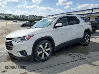 2018 Chevrolet Traverse LT z VIN 1GNERHKW8JJ184523, wystawiony jako Copart lot #54526515 z przebiegiem 154 248 mil mil oraz Czysty tytuł • Clean title. Historia ofert i sprzedaży dostępna na DreamBid. Obrazek 1.
