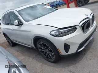 2022 BMW X3 sDrive30i z VIN 5UX43DP08N9J66905, wystawiony jako IAAI lot #42086999 z przebiegiem 51 401 mil mil oraz . Historia ofert i sprzedaży dostępna na DreamBid. Obrazek 1.