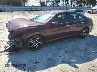 2017 Honda Accord Sedan Sport with VIN 1HGCR2F52HA192725, listed as a Copart auction lot 46219375 with 90,592 mi miles and Salvage Title. Bid and sale history available at carsss.com. Image 1.