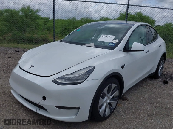 2022 Tesla Model Y Long Range with VIN 7SAYGDEE3NF380067, listed as a IAAI auction lot 41016704 with 52,180 mi miles and . Bid and sale history available at DreamBid. Image 20.