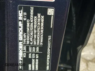 2023 Fisker Ocean Extreme z VIN VCF1EBU25PG007783, wystawiony jako Copart lot #57859705 z przebiegiem Nie podano mil oraz Tytuł czysty. Historia ofert i sprzedaży dostępna na DreamBid. Obrazek 12.