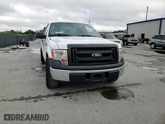 2013 Ford F-150 XL with VIN 1FTMF1CM7DKG16566, listed as a Copart auction lot 56640385 with 161,986 mi miles and Salvage title. Bid and sale history available at DreamBid. Image 14.