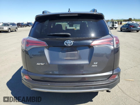 2017 Toyota RAV4 SE with VIN 2T3JFREV8HW661861, listed as a Copart auction lot 50397955 with 60,748 mi miles and Salvage title. Bid and sale history available at DreamBid. Image 6.