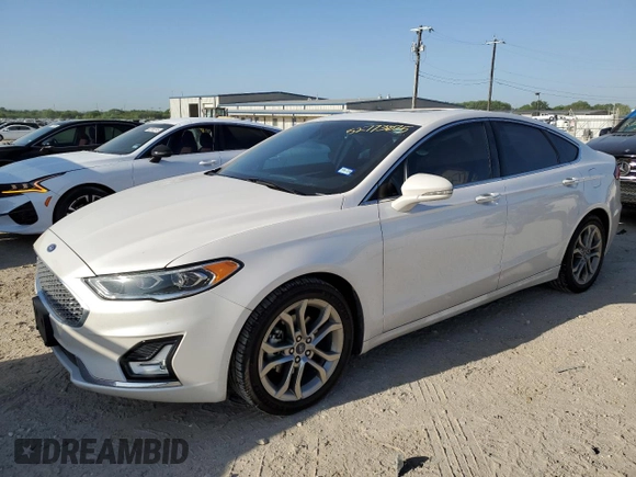 2020 Ford Fusion Titanium with VIN 3FA6P0RUXLR230201, listed as a Copart auction lot 52773875 with 72,788 mi miles and Salvage title. Bid and sale history available at DreamBid. Image 1.