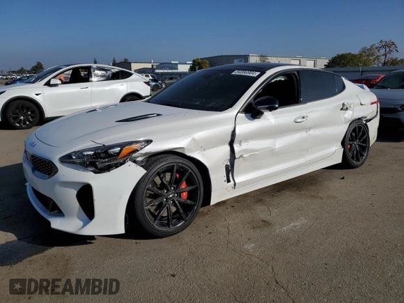 2022 Kia Stinger GT2 with VIN KNAE55LC6N6112488, listed as a Copart auction lot 84086904 with 31,244 mi miles and Salvage Title. Bid and sale history available at DreamBid. Image 1.