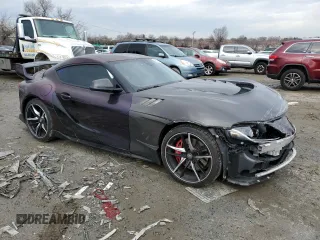 2022 Toyota GR Supra 3.0 with VIN WZ1DB0C01NW050113, listed as a Copart auction lot 43504875 with 48,177 mi miles and Salvage Title. Bid and sale history available at carsss.com. Image 4.