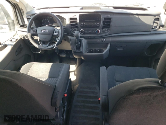 2021 Ford Transit Cargo with VIN 1FTBR1Y86MKA70224, listed as a Copart auction lot 54850495 with 42,101 mi miles and Salvage title. Bid and sale history available at DreamBid. Image 8.