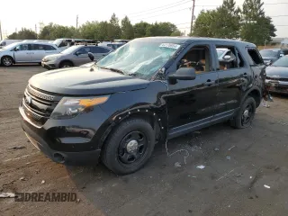 2014 Ford Utility Police Interceptor with VIN 1FM5K8AR3EGC27060, listed as a Copart auction lot 64176954 with 0 mi miles and Clean Title. Bid and sale history available at carsss.com. Image 1.