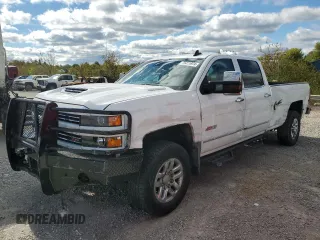 2018 Chevrolet Silverado 3500HD LTZ with VIN 1GC4K0EY9JF229754, listed as a Copart auction lot 75411974 with 84,109 mi miles and Salvage Title. Bid and sale history available at carsss.com. Image 1.