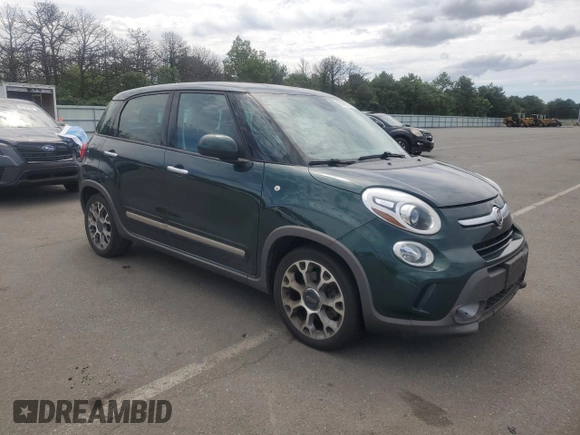 2014 FIAT 500L Trekking with VIN ZFBCFADHXEZ007335, listed as a Copart auction lot 65369515 with 150,538 mi miles and Salvage title. Bid and sale history available at DreamBid. Image 4.