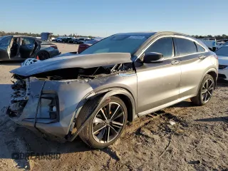 2023 Infiniti QX55 Luxe z VIN 3PCAJ5JR2PF112046, wystawiony jako Copart lot #41748665 z przebiegiem 26 500 mil mil oraz Szkody całkowita. Historia ofert i sprzedaży dostępna na DreamBid. Obrazek 1.