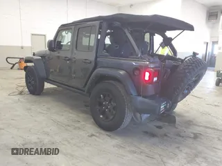 2021 Jeep Wrangler Unlimited Sport S with VIN 1C4HJXDN8MW744768, listed as a IAAI auction lot 41894327 with 47,826 mi miles and . Bid and sale history available at DreamBid. Image 3.