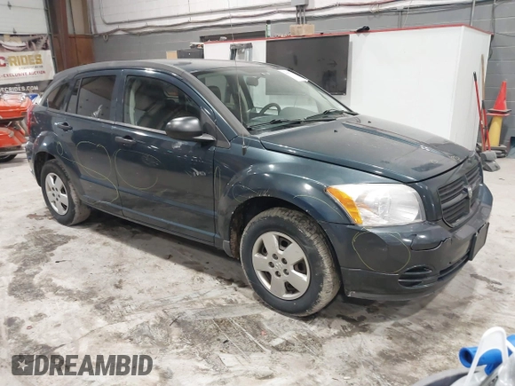 2007 Dodge Caliber with VIN 1B3HB28B27D321850, listed as a IAAI auction lot 41617311 with 180,446 mi miles. Bid and sale history available at carsss.com. Image 1.