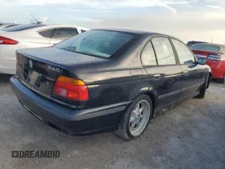 1998 BMW 5 Series 540iA with VIN WBADE6320WBW59550, listed as a Copart auction lot 80756644 with 0 mi miles and Salvage Title. Bid and sale history available at carsss.com. Image 3.