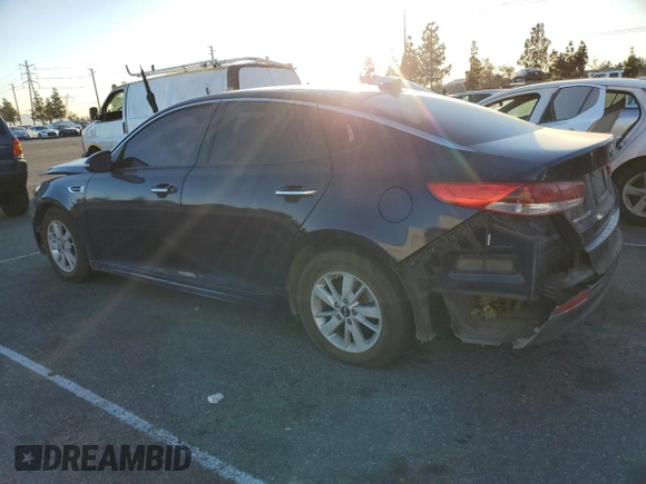 2018 Kia Optima LX with VIN 5XXGT4L32JG191567, listed as a Copart auction lot 88325355 with 105,360 mi miles and Clean Title. Bid and sale history available at carsss.com. Image 2.