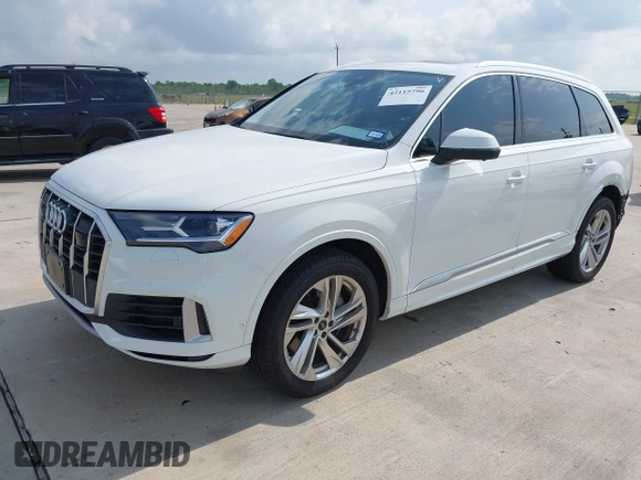 2022 Audi Q7 Premium Plus with VIN WA1LXBF71ND020244, listed as a IAAI auction lot 42115796 with 41,893 mi miles and . Bid and sale history available at DreamBid. Image 18.