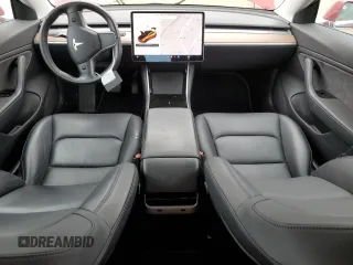 2018 Tesla Model 3 Long Range Battery with VIN 5YJ3E1EA5JF153966, listed as a Copart auction lot 55348735 with 38,755 mi miles and Salvage Title. Bid and sale history available at DreamBid. Image 8.