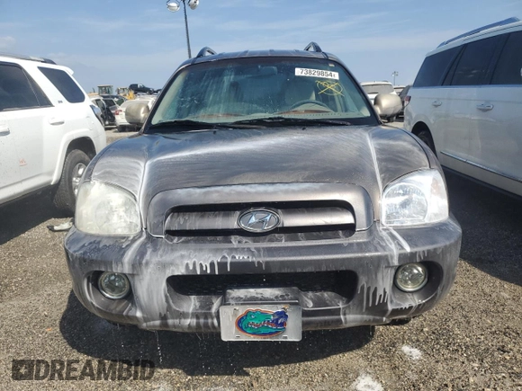 2005 Hyundai Santa Fe GLS with VIN KM8SC13E65U996817, listed as a Copart auction lot 73829854 with 51,637 mi miles and Non Repairable. Bid and sale history available at carsss.com. Image 5.