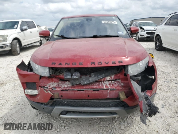 2012 Land Rover Range Rover Evoque Pure Premium with VIN SALVR2BG9CH676091, listed as a Copart auction lot 50383915 with 166,298 mi miles and Salvage Title. Bid and sale history available at carsss.com. Image 5.