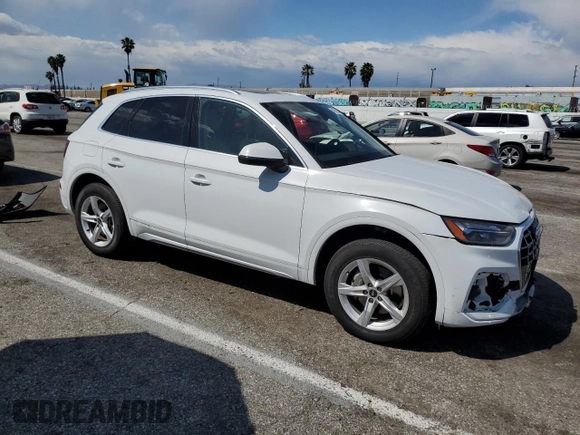 2022 Audi Q5 Premium with VIN WA1ABAFY1N2124432, listed as a Copart auction lot 46852544 with 11,442 mi miles and Salvage title. Bid and sale history available at DreamBid. Image 4.