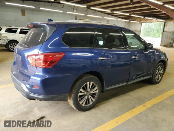2019 Nissan Pathfinder SV z VIN 5N1DR2MN5KC578620, wystawiony jako Copart lot #54454645 z przebiegiem 146 069 mil mil oraz Czysty tytuł • Clean title. Historia ofert i sprzedaży dostępna na DreamBid. Obrazek 3.