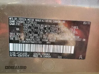 2011 Toyota RAV4 Ltd with VIN 2T3DK4DV1BW055189, listed as a Copart auction lot 48860955 with 176,798 mi miles and Non Repairable. Bid and sale history available at carsss.com. Image 15.