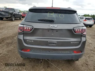2018 Jeep Compass Sport с VIN 3C4NJDABXJT320991, выставлен на аукционе Copart как лот 58639125 с пробегом Не указан миль и Списание • Salvage title. История ставок и продаж доступна на DreamBid. Изображение 6.