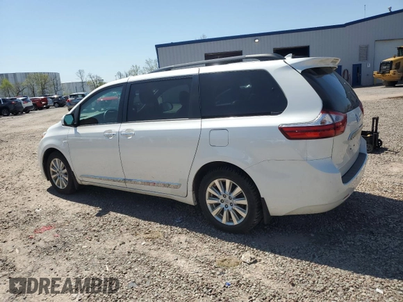 2017 Toyota Sienna XLE с VIN 5TDDZ3DC4HS160369, выставлен на аукционе Copart как лот 56485845 с пробегом 94 181 миль миль и Списание • Salvage title. История ставок и продаж доступна на DreamBid. Изображение 2.