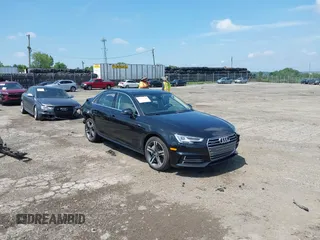 2018 Audi A4 Premium Plus with VIN WAUENAF40JN002324, listed as a IAAI auction lot 42717714 with 90,337 mi miles and . Bid and sale history available at DreamBid. Image 1.