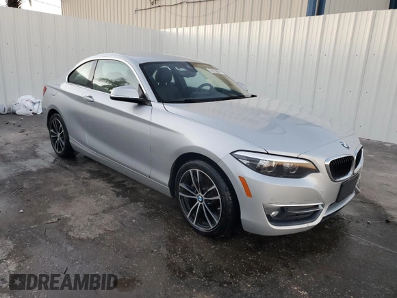 2020 BMW 2 Series 230i with VIN WBA2J1C09L7F46458, listed as a Copart auction lot 42691185 with 43,883 mi miles and Non Repairable. Bid and sale history available at carsss.com. Image 4.