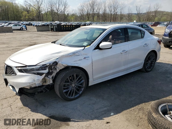 2019 Acura ILX Premium with VIN 19UDE2F86KA008159, listed as a Copart auction lot 54579835 with 67,225 mi miles and Salvage title. Bid and sale history available at DreamBid. Image 1.