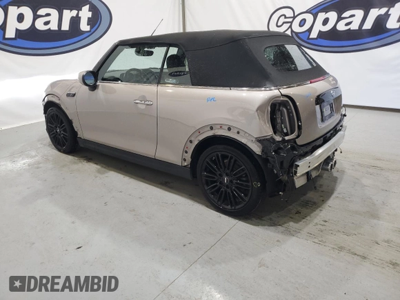 2024 MINI Convertible Cooper S with VIN WMW43DL01R3R79743, listed as a Copart auction lot 81992444 with 20,186 mi miles and Clean title. Bid and sale history available at DreamBid. Image 2.