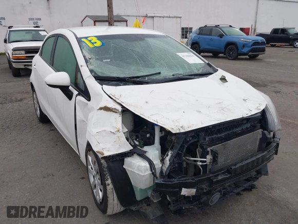 2013 Kia Rio LX with VIN KNADM5A34D6110013, listed as a IAAI auction lot 41306019 with 80,501 mi miles and . Bid and sale history available at DreamBid. Image 6.