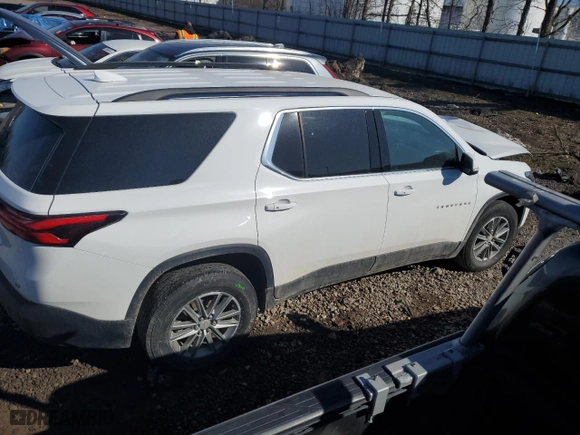 2023 Chevrolet Traverse LT Cloth with VIN 1GNEVGKW8PJ164951, listed as a Copart auction lot 49990805 with 43,618 mi miles and Salvage Title. Bid and sale history available at carsss.com. Image 3.
