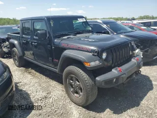 2021 Jeep Gladiator Rubicon with VIN 1C6JJTBG0ML507537, listed as a Copart auction lot 48719065 with 41,445 mi miles and Salvage title. Bid and sale history available at DreamBid. Image 4.