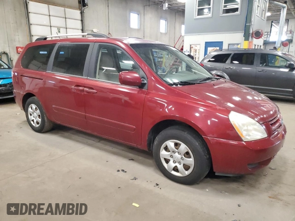 2010 Kia Sedona LX with VIN KNDMG4C31A6335308, listed as a Copart auction lot 50356855 with 191,961 mi miles and Clean Title. Bid and sale history available at carsss.com. Image 4.