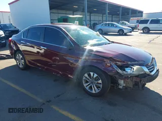 2014 Honda Accord LX z VIN 1HGCR2F35EA060570, wystawiony jako IAAI lot #41600532 z przebiegiem 106 103 mil mil oraz . Historia ofert i sprzedaży dostępna na DreamBid. Obrazek 1.