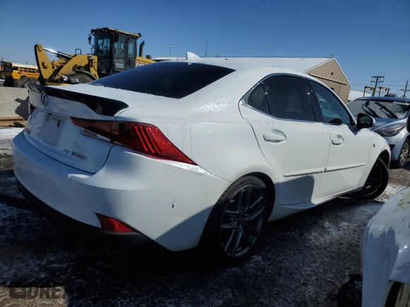 2018 Lexus IS with VIN JTHC81D27J5032518, listed as a Copart auction lot 45505645 with 69,318 mi miles and Salvage Title. Bid and sale history available at carsss.com. Image 3.