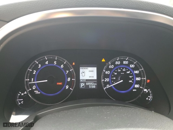 2017 Infiniti QX70 with VIN JN8CS1MUXHM144335, listed as a Copart auction lot 56918414 with 69,592 mi miles. Bid and sale history available at carsss.com. Image 9.