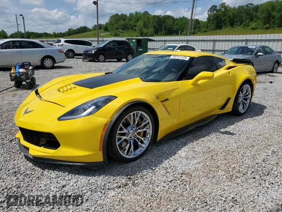 2017 Chevrolet Corvette Z06 1LZ z VIN 1G1YP2D68H5606761, wystawiony jako Copart lot #54241125 z przebiegiem 48 237 mil mil oraz Czysty tytuł • Clean title. Historia ofert i sprzedaży dostępna na DreamBid. Obrazek 1.