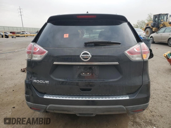 2016 Nissan Rogue S with VIN KNMAT2MT0GP704017, listed as a Copart auction lot 51605025 with 139,089 mi miles and Salvage Title. Bid and sale history available at carsss.com. Image 6.