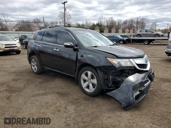 2010 Acura MDX Technology Pkg with VIN 2HNYD2H67AH502605, listed as a Copart auction lot 53177065 with 266,353 mi miles and Salvage Title. Bid and sale history available at carsss.com. Image 4.