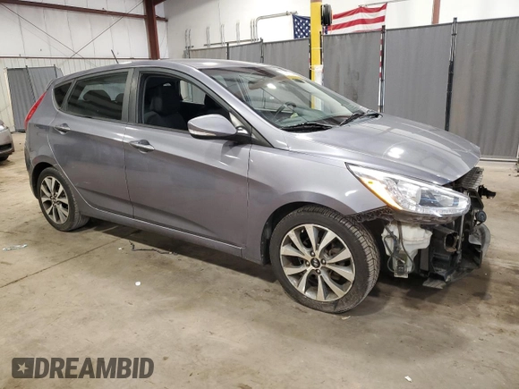 2016 Hyundai Accent Sport with VIN KMHCU5AE7GU272021, listed as a Copart auction lot 65738234 with 125,465 mi miles and Salvage Title. Bid and sale history available at carsss.com. Image 4.