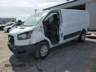 2024 Ford Transit Cargo with VIN 1FTBR1Y84RKB03745, listed as a Copart auction lot 49505745 with 867 mi miles and Clean Title. Bid and sale history available at DreamBid. Image 1.