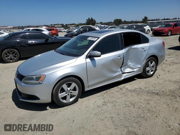 2012 Volkswagen Jetta TDI with VIN 3VWLL7AJ4CM325799, listed as a Copart auction lot 61835265 with 153,404 mi miles and Salvage title. Bid and sale history available at DreamBid. Image 1.