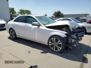 2018 Mercedes-Benz C 300 with VIN 55SWF4JB1JU266497, listed as a Copart auction lot 51714025 with 46,912 mi miles and Clean Title. Bid and sale history available at carsss.com. Image 4.