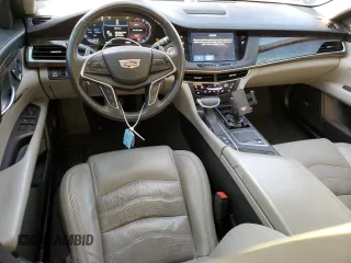 2017 Cadillac CT6 Premium Luxury AWD with VIN 1G6KH5R6XHU193058, listed as a Copart auction lot 43237085 with 70,253 mi miles and Salvage title. Bid and sale history available at DreamBid. Image 8.