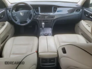 2014 Hyundai Equus Ultimate with VIN KMHGH4JH3EU076035, listed as a Copart auction lot 46129025 with 41,083 mi miles and Salvage title. Bid and sale history available at DreamBid. Image 8.